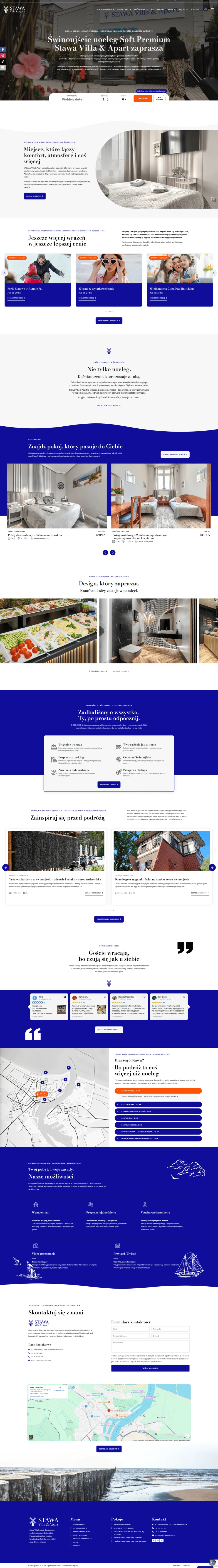 Widok referencyjnej strony Stawa Villa & Apart z portfolio useWeb